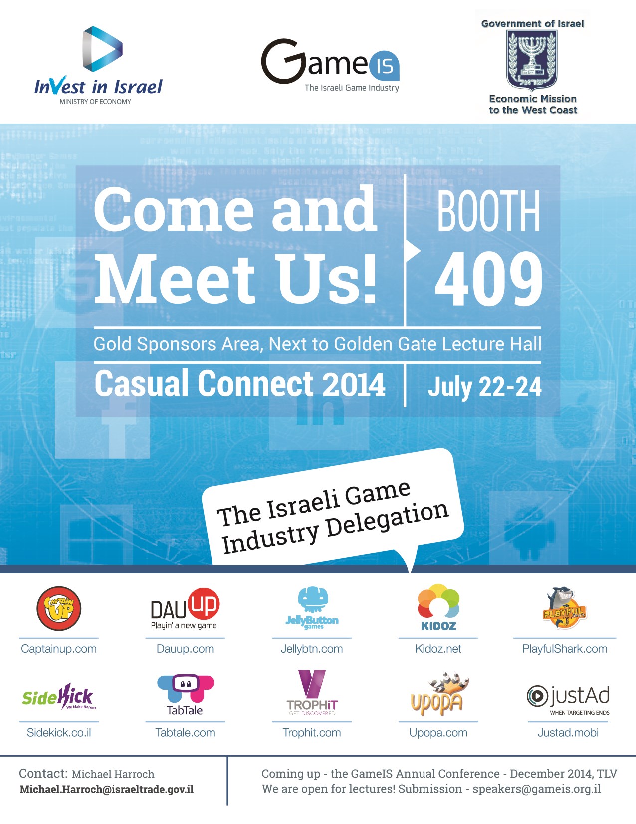 Casual Connect Delegation Poster